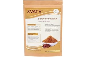 SVATV Soapnut Powder | Reetha | Aritha Powder for Hair Care & Ayurvedic Hair Cleansing Conditioner 227 Grams, Half Pound