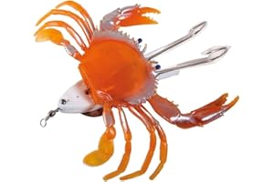 LINEAEFFE T2 TAKE TWO Monster Crab Granchio Armato con Doppio Amo e Slitta piombata da 300Gr, 21 cm