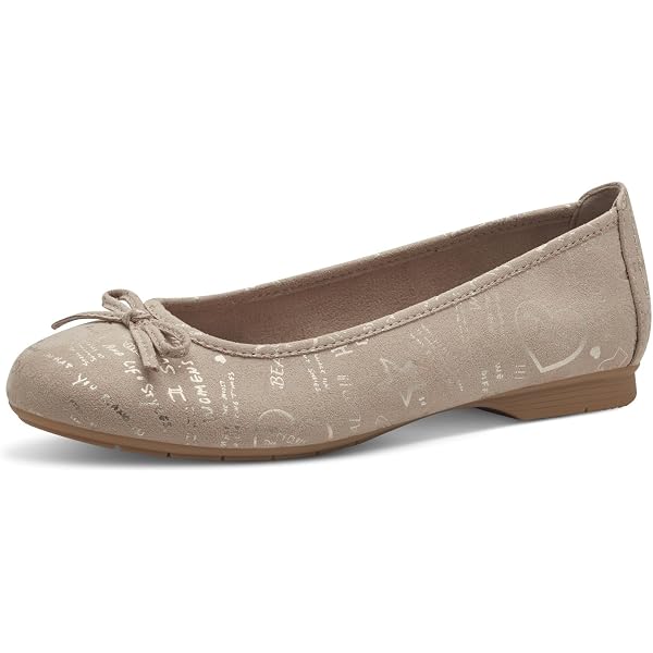 Jana Ballerines Noeud Vegan – Chaussures Confort Large Femme Élégantes Et Tendance