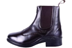 AK RIDING SPORTS AK Phantom Pieno Fiore Pelle Zip Up Paddock/Jodhpur Stivali Equitazione AKRS-6051-02