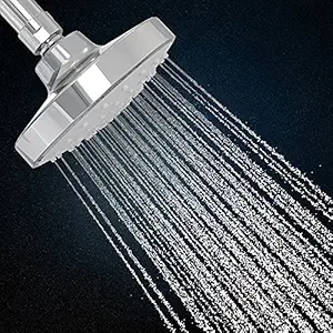 KOHLER Rain Duet 5 inches Overhead Shower, with Katalyst Air-induction Spray Technology and Easy-to-clean MasterClean Sprayface (Wall-mount)