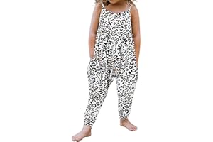 CHICTRY Girls Romper Bohemia Print Jumpsuit Baggy Playsuit Strap Harem Pants Overalls One Piece Bodysuit Casual Outfit