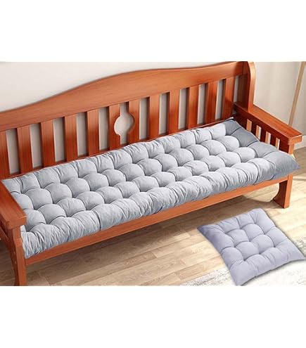 Brandsseller Coussin De Banc 140x40cm - Rembourré, Attaches Solides, Intérieur/extérieur, Vert Clair
