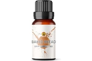 AROMA ENERGY Baked Bread Fragrance Oil, 10ml - Use in Aromatherapy Diffuser, Home Made Making, Potpourri, Candle, Soap, Slime, Bath Bomb, Air Freshener