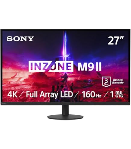 Sony 27” INZONE M9 4K HDR 144Hz Gaming Monitor with Full Array