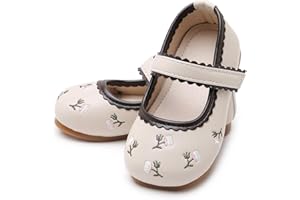 RVROVIC Little Girls Mary Jane Flats Gracy Ballet Princess Toddler Dress Shoes School Birthday Party
