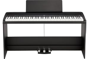 Korg - B2+SP Piano Mumérique à 88 Touches Lestées avec Support et Pédales- Noir