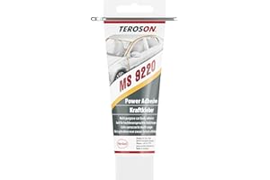 TEROSON MS 9220, starker Einkomponenten-Klebstoff zum Kleben und Dichten, lösemittelfreier Montagekleber für viele Werkstoffe, elastischer Karosseriekleber mit hoher Anfangsfestigkeit, 1x80ml