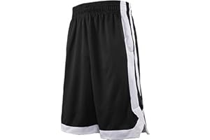 TopTie Jungen Sport Shorts, Basketball Trainingsshorts Kurze Sporthose mit Taschen