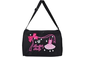 MSemis Enfant Fille Sac de Danse Classique Sac de Sport Gymnastique Sac à Bandoulière Ballet Sac à Main Ballerine Sac de Gym Yoga