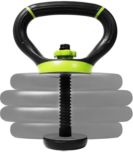 Jackallo Kettlebell pour Femmes Réglable Portable Poids Poignée Voyage Entraînement Équipement Pinces à Haltère pour Haltérophilie Musculation Yoga Fitness Bouilloire Cloche Pilates Sports