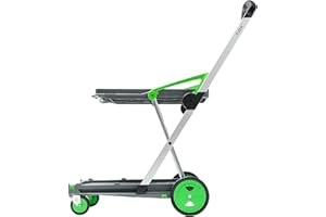 Clax® | Carro de Transporte Plegable | Básico sin Caja Plegable | Carrito de la Compra | Carro para Pedidos | Plegable