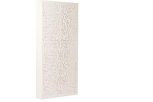 Bluetone Acoustics Binary AbFuser | Pannelli fonoassorbenti | Diffusore acustico | Pannello acustico binario (100x50x10cm, Ecru)