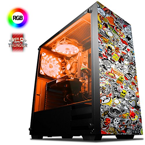 VIBOX Killstreak GSR750T-77 Gaming PC Ordenador de sobremesa con Cup  n de Juego  4 1GHz AMD Ryzen 8-Core Procesador  Nvidia GeForce GTX 1050 Ti Tarjeta Grafica  8GB DDR4 RAM  1TB HDD-SSD  Sin OS  VIBOX Killstreak GSR750T-77 Gaming PC Ordenador de sobremesa con Cup  n de Juego  4 1GHz AMD Ryzen 8-Core Procesador  Nvidia GeForce GTX 1050 Ti Tarjeta Grafica  8GB DDR4 RAM  1TB HDD-SSD  Sin OS