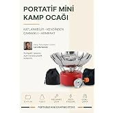 Transformacion Portatif Mini Kamp Ocağı R&uuml;zgar Korumalı Katlanabilir Gazlı Kamp P&uuml;rm&uuml;z&uuml; &Ccedil;akmaklı A&ccedil;ık Hava Ocağı 723727
