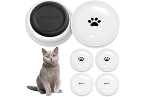 Otauoaea 6 pezzi Ciotole per Gatti in Ceramica, Ciotola Gatto con base in gomma antiscivolo, Ciotola Piatta Gatti per Alleviare l'affaticamento Dei Baffi, Ciotole per Cani Piccoli, Gattini