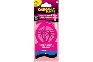 Parfum Voiture California Scents, Lot de 6, Assortiment de Parfums, Palmier Parfumé