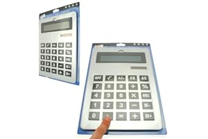TALLON Giant Calculator Grande calculatrice format A4 avec affichage 8 chiffres Alimentation double et affichage inversé