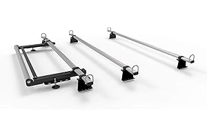 Autorack Products TITAN WorkReady Van Roof Rack - For: PEUGEOT PARTNER (08-2018 Mk2 Range) - 3 BARS with roller.