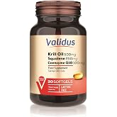 Validus Kril Yagi 500 mg ve Skualen 250 mg &ndash; 30 Yumusak Kaps&uuml;l