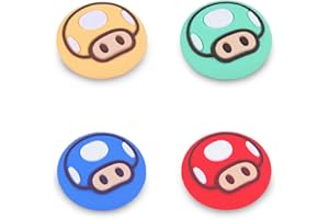 TIKOdirect Cute Thumb Grip Caps Compatible with Switch Joy-con/OLED/Switch Lite, Kawaii Joystick Cap Grip 4PCS Soft Silicone Protective Ergonomic Button Cover, Red