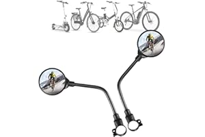 BAYINBROOK 2 Pezzi Specchietti Retrovisori per Bicicletta,360 ° Rotazione Regolabile Retrovisore da Bicicletta,Specchietti Convesso per Moto Elettriche,per Bicicletta,Moto,Bici Elettrica