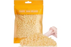 LIBAIDZ 100 g Warmwachs Perlen,Enthaarungswachs,Wachs Haarentfernung,Nasenhaar Wachs,Wachsperlen Haarentfernung,Waxing Perlen,Wax Perlen,Wachs Heisswachs,Wachsperlen Enthaarung für Mann Frau-Hellgelb