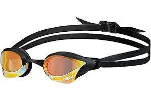 arena Cobra Core Swipe Occhialini Nuoto da Gara Unisex Adulto, Occhialini Piscina con Lenti Curve, Anti-Appannamento, Protezione UV, 5 Ponti Nasali Intercambiabili