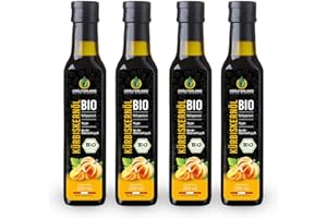 ‎KRÄUTERLAND N A T U R - Ö L M Ü H L E Kräuterland Bio Kürbiskernöl 4X250ml (1L), Original steirisches Kürbisöl aus gerösteten Kürbiskernen, naturrein ohne Zusatzstoffe, Vegan & GVO-frei