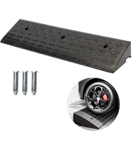 YYDS Heavy Duty Driveway Curb Ramps 2 Pack 6 Inch Rise 2 Pack Heavy ...