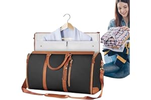 CHEYLIZI Garment Duffle Bag,Convertible Suit Travel Bag for Women,Travelher Foldable Clothing Bag,Garment Bag for Travel,Large Capacity Folding Carry on Garment Bag,Travel Bag