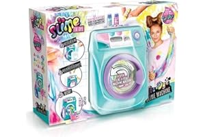 Canal Toys - So Slime DIY - Slime Waschmaschine Tie-Dye - DIY Slime Set für Kinder mit 6 Slimes und Duftfarben - Dreht wie eine echte Waschmaschine - Kreatives, Sensorisches Spielzeug - SSC 134