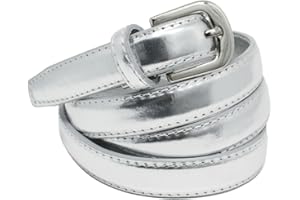 YEHMAN klassischer dünner damen Ledergürtel breite 2 cm Länge 120 cm kürzbar