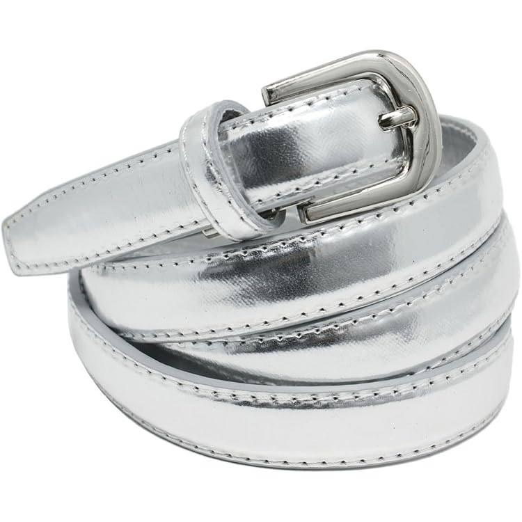 Lot De 3 Ceintures Fines Femme Avec Boucle Dorée - Élégantes Et Polyvalentes Pour Jeans, Robes, Pantalons