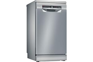 Bosch Elettrodomestici SPS4EMI28E Serie 4, Lavastoviglie da libero posizionamento, 45 cm, color inox