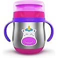 rabitat First Step 360 Training Cup Be Unic - 2 Years Brand Warranty I Stainless Steel Sippy Cup for Babies/Toddlers/Kids with Soft Silicone Rim/Ergonomic Design 390 ml