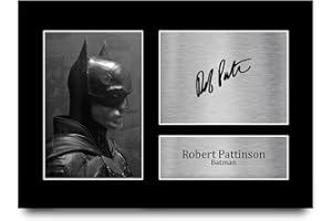 HWC Trading A4 Robert Pattinson The Batman Regali Stampati Autografo Firmato Immagine Per Gli Appassionati Di Memorabilia Di Film