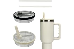 GZWY 2 sztuki zapasowych pokrywek do kubka termicznego, wielokrotnego użytku, szczelne i pyłoszczelne, z pokrywką i słomką, zapasowa pokrywka do akcesoriów Stanley Cup (G)