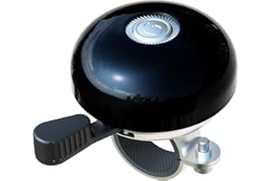 Greallthy Bike Bell, Retro and Sturdy Bicycle Bell with Clear& Long Sound, Anti-Rust and Water Resistant Bike Bell to Fit Handlebars of 22.2-28.6mm. (Black)