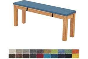 FIOVIP Cuscino Per Panca 80X30X5CM Sfoderabile Lavabile Doppio Antiscivolo Altamente Elastico Adatto per Panchine da Giardino, Altalene, Terrazzi, Panchine da Interno(blu navy)