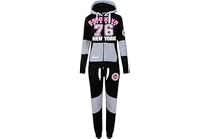 a2z4kids Survêtement de sport fille avec haut à capuche et bas imprimés Brooklyn 86 Tiger taille 122 128 134 140 11 12 13 ans