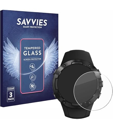 savvies 6 Pezzi Pellicola Protettiva per Suunto Race / 2 Protezione Schermo Trasparente