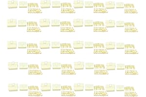 CIRCE-EU 8 Pin Way Sealed Waterproof Electrical Wire Cable Connector Plug Kits, Male Female Socket Plugs, 6.3MM Wire Splice Crimp Terminal Spade Connectors Set for Car/Motorcycles/Boat