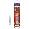 Window, Frame & Door Acrylic Sealant for Wood, Aluminium, uPVC Strong - 280ml (Brown)
