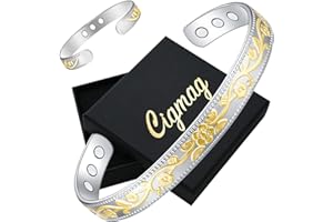 Cigmag Kupferarmband für Frauen Ultra Stärke Magnete Armband 99,9% reines Kupfer mit verstellbarem Werkzeug und Geschenkbox