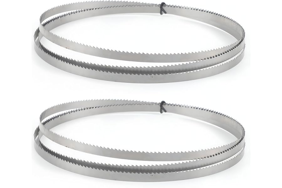 2 PCS Bandsaw Blade Premium Quality for Cutting Wood, Plastic, Acrylic, MDF（1400 * 6.35 * 0.35 * 10T）