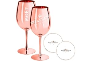 MOËT & CHANDON Moet & Chandon - Juego de 2 copas de champán (edición limitada), color oro rosa