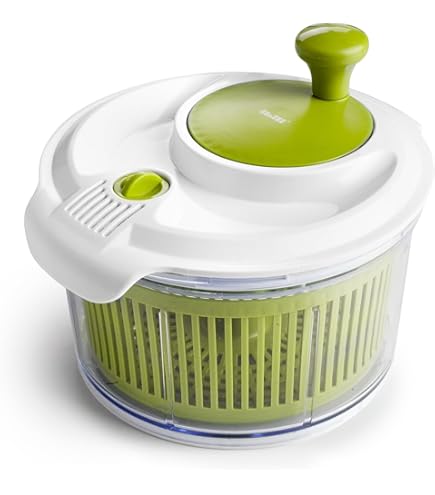 Kela Salatschleuder 23cm Mit Kurbel - Grüne Salatspinner