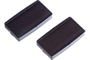 Colop ALCB.20.N Confezione da 2 Cuscinetti E/20 di Ricambio per Timbri, Nero, 38 x 14 mm