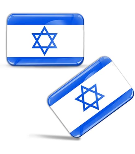 ISRAEL FLAG PATCH Star of David JEWISH ISRAELI embroidered Jerusalem IRON-ON